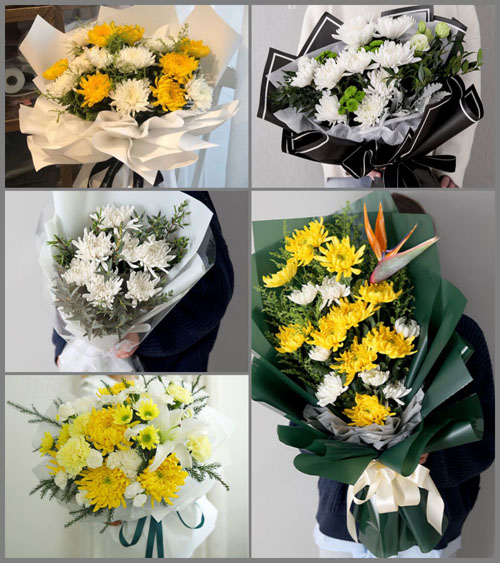 广东梅州市五华县龙村镇宫前村白事花束代送